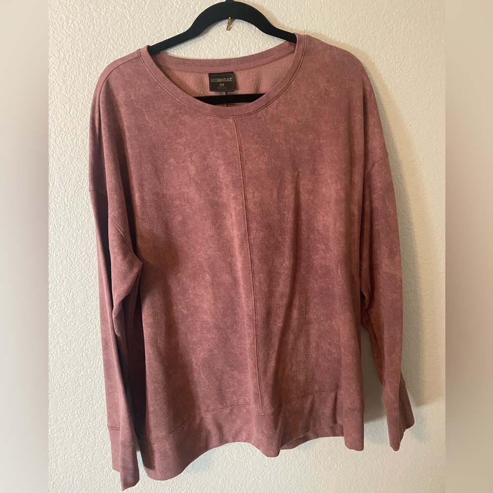 Light red pullover worn a few times. Keeps you very warm